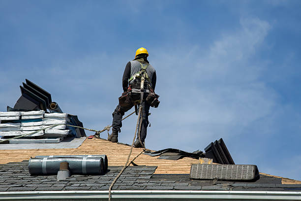 Professional Gutter Installation technician working in Scottsville, VA